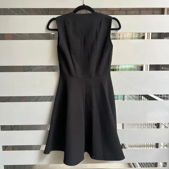 Sandro Paris Ines Black Athleisure Stripe Zip Tennis Dress Size XS - Picture 3 of 7